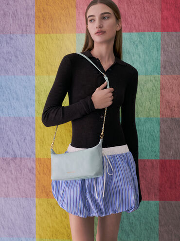 Duo Quilted Shoulder Bag, Sea Salt Blue, hi-res