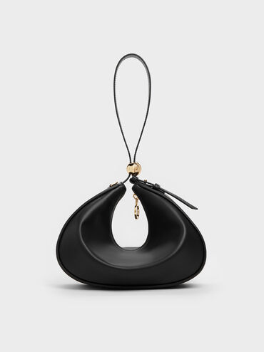 Jesmyn Chain Two-Way Bag, Black, hi-res