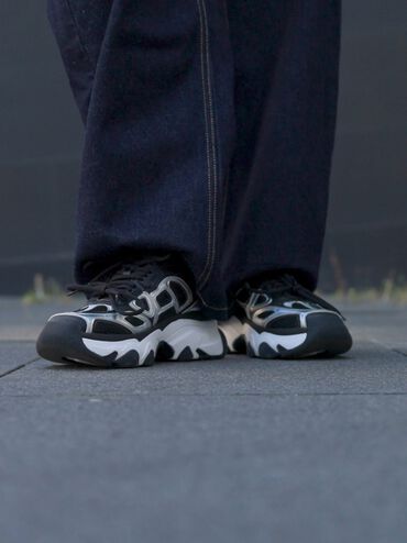 Gaskell Metallic Mesh Chunky Sneakers, Black, hi-res