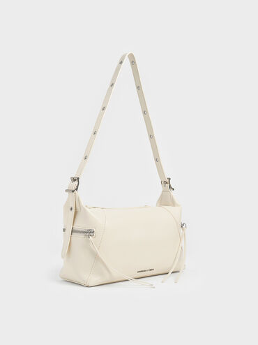 Xylia Shoulder Bag, Cream, hi-res