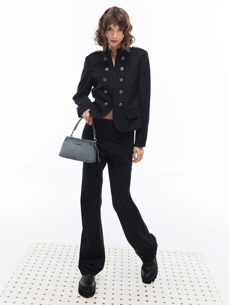 Noane Top Handle Bag, Smoky Blue, hi-res
