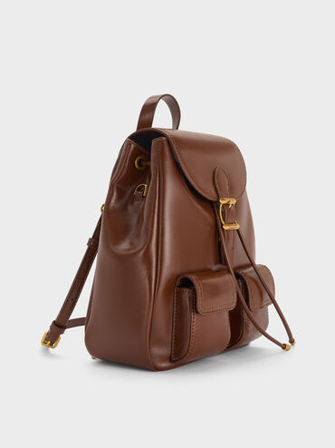 Bryna Backpack, Dark Brown, hi-res
