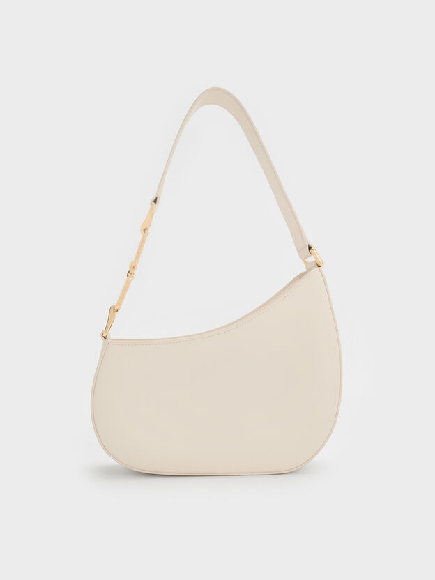 Agatha Chain-Strap Shoulder Bag, Cream, hi-res