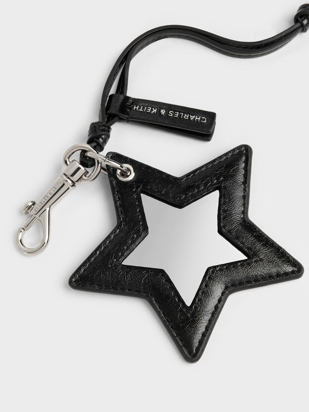 Noane Star Mirror Charm, Noir, hi-res
