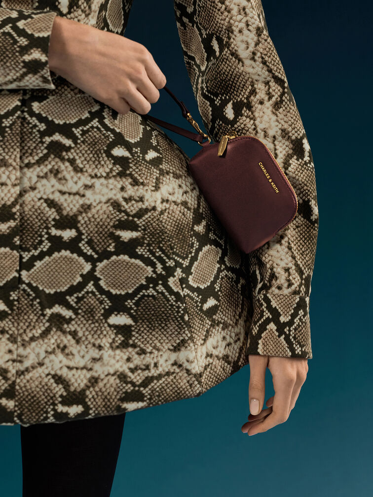 Edna Bucket Bag, Wineberry Red, hi-res