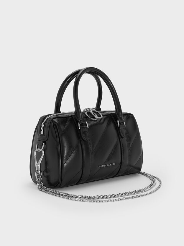 Philomena Bowling Bag, Noir, hi-res