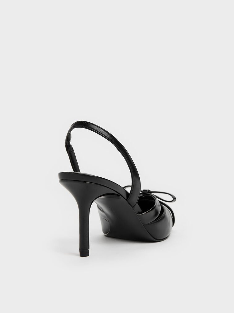 Kaleen Slingback Stilettos, Black, hi-res
