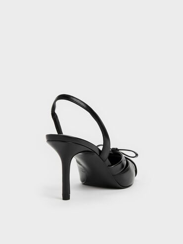 Kaleen Slingback Stilettos, Black, hi-res