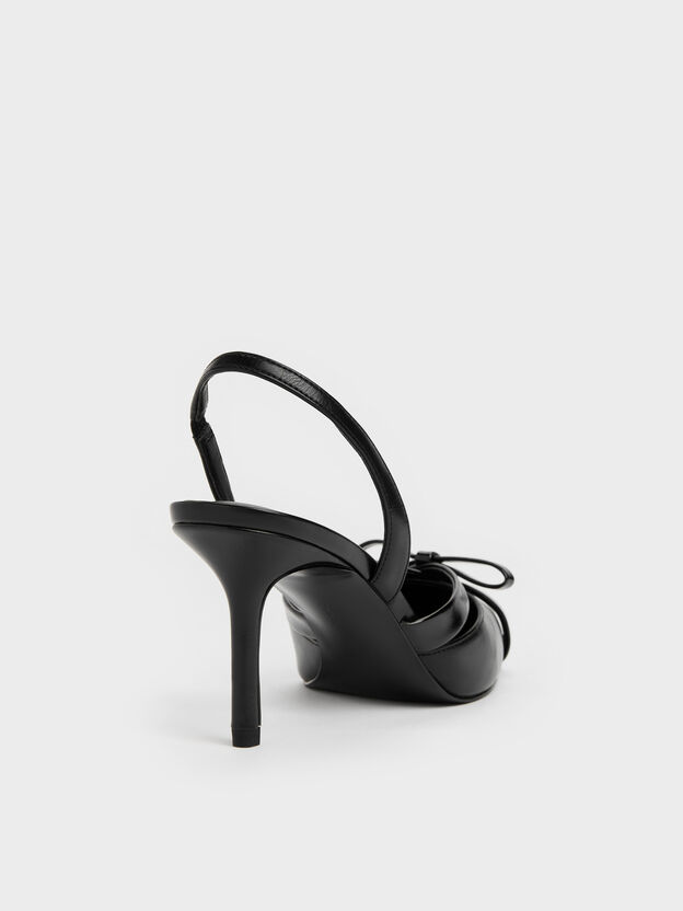 Kaleen Slingback Stilettos, Black, hi-res
