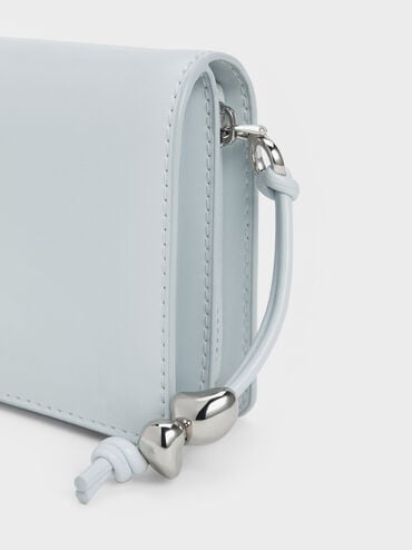 Augustine Sculptural-Detail Small Wallet, Sea Salt Blue, hi-res