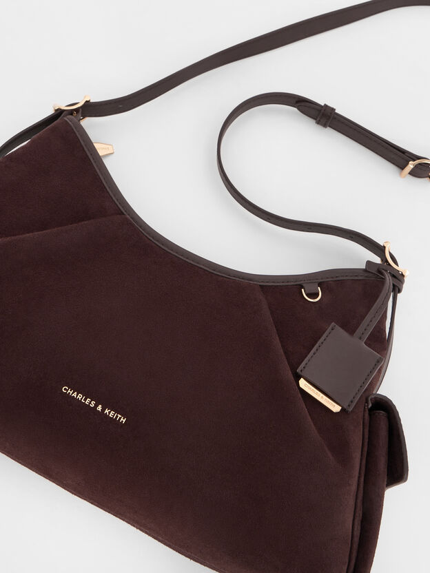 Khai Side-Pocket Shoulder Bag, Espresso Brown, hi-res