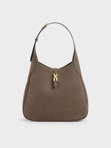 Adalyn Hobo Bag, Stone Grey, hi-res