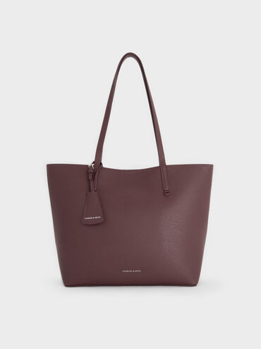 Beryl Tote Bag, Wineberry Red, hi-res