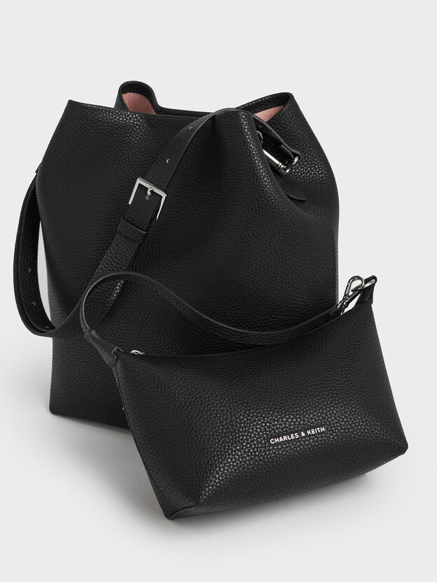 Beryl Bucket Bag, Noir, hi-res