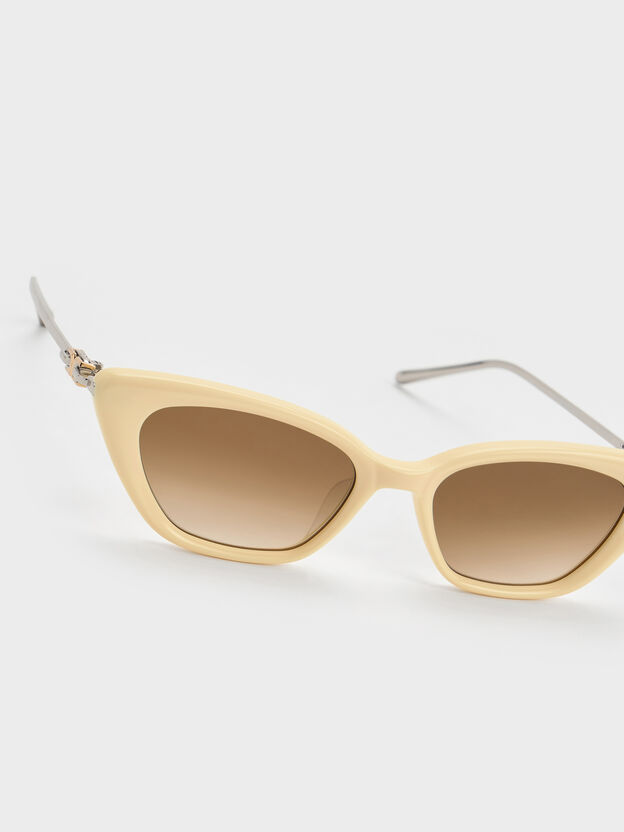 Adalyn Cat-Eye Sunglasses, Butter Yellow, hi-res