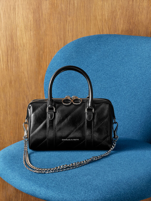 Philomena Bowling Bag, Noir, hi-res