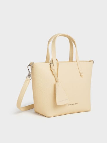 Mini Beryl Tote Bag, Butter Yellow, hi-res