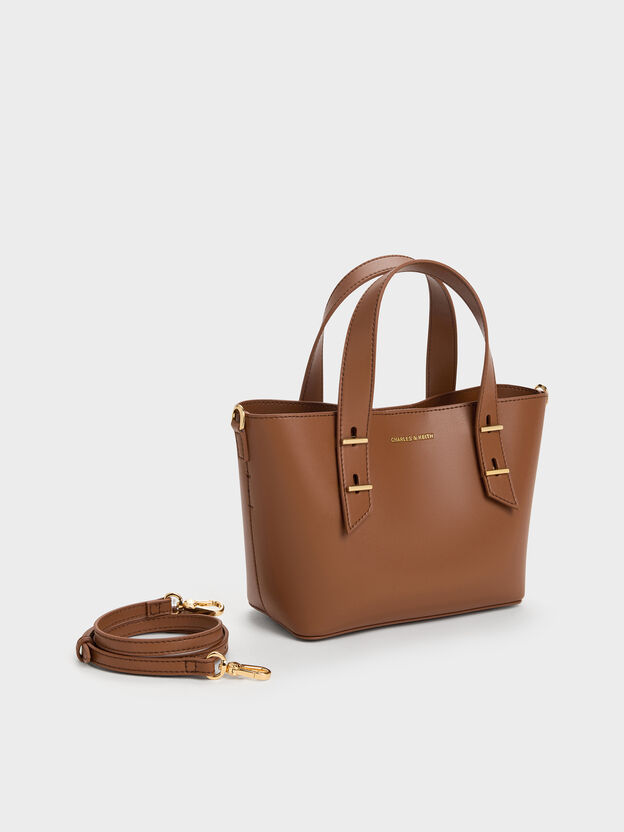 Mini Shania Tote Bag, Chocolate, hi-res