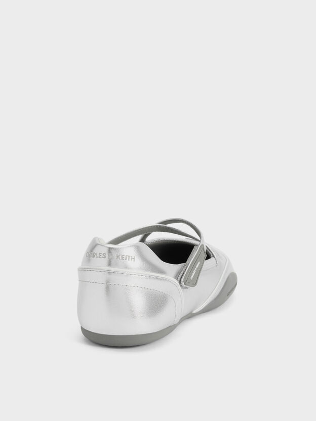 Mika Crossover Mary Jane Sneakers, Silver, hi-res