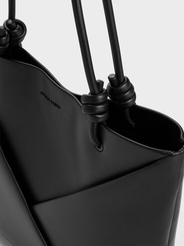 Midori Geometric Tote Bag, Jet Black, hi-res