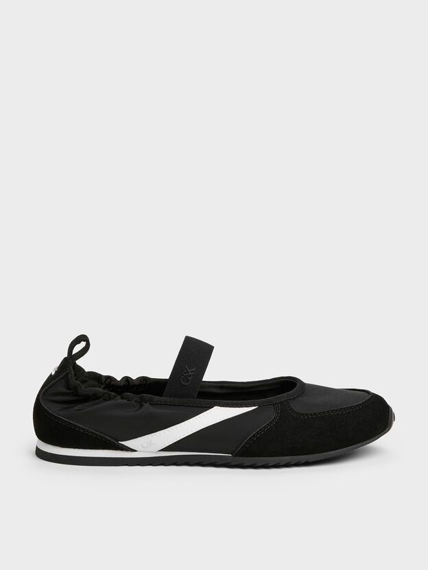 Jace Mary Jane Sneakers, Black Textured, hi-res