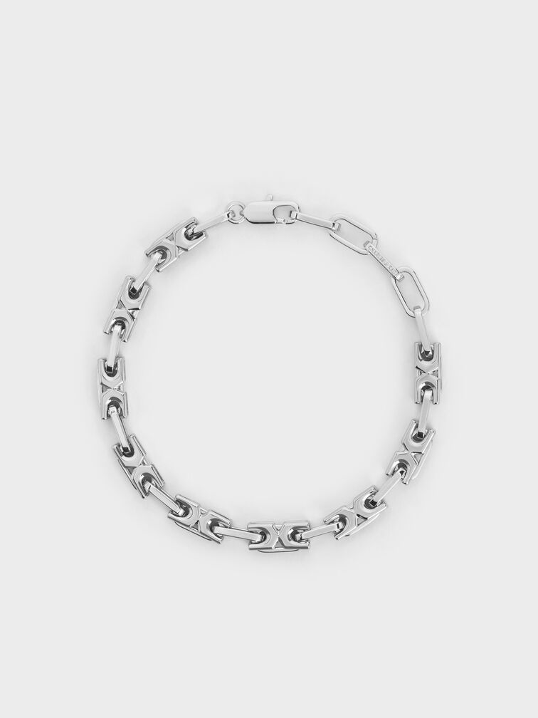 Adalyn Interlocking Bracelet, Silver, hi-res