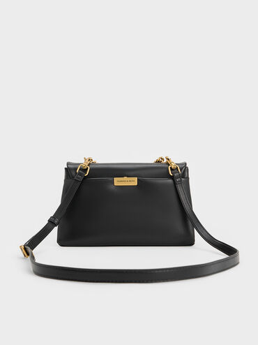 Kerry Chain-Handle Crossbody Bag, Black, hi-res