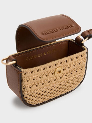 Ida Knitted Micro Pouch, Beige, hi-res