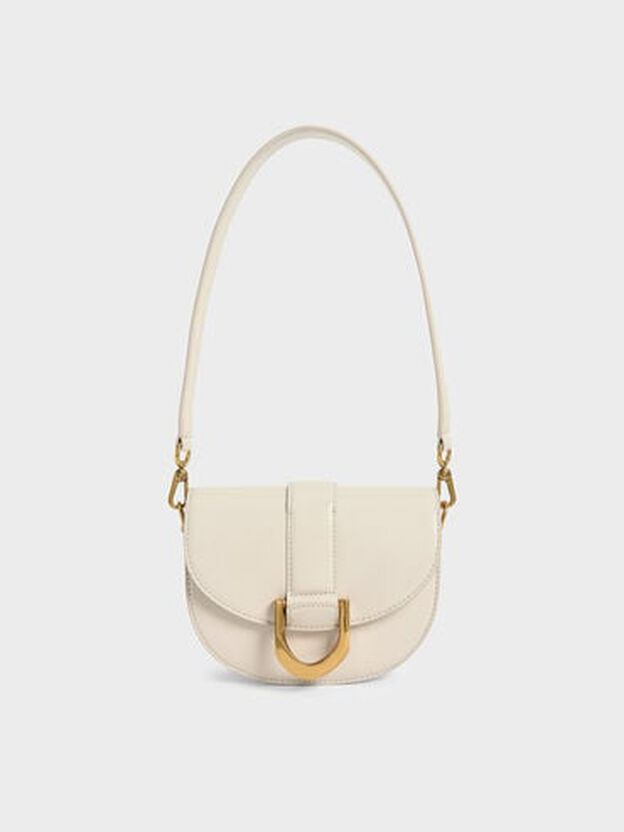 Mini Gabine Saddle Bag, Cream, hi-res