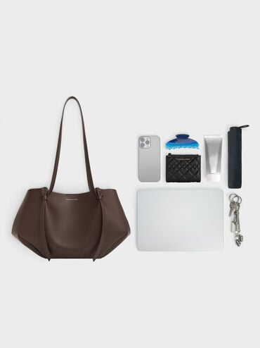 Calla Tote Bag, Espresso Brown, hi-res