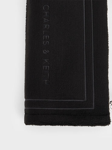 Loey Textured Shoulder Bag, Black, hi-res