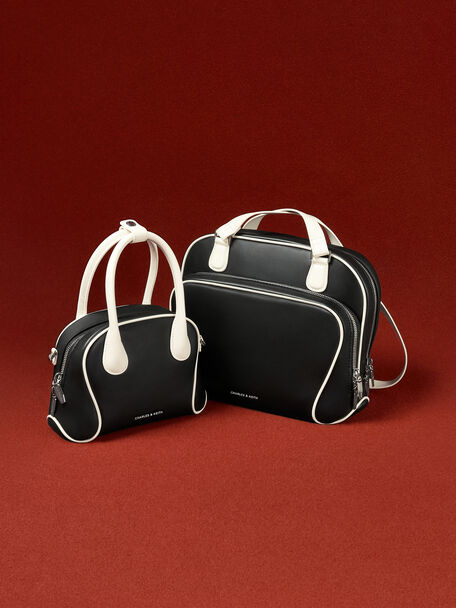 Nelly Two-Tone Bowling Bag, Multi, hi-res
