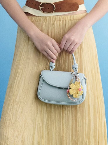 Sammie Knotted-Handle Front-Flap Bag, Sea Salt Blue, hi-res