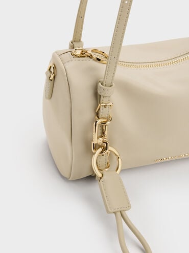 Mini Levy Nylon Shoulder Bag, Dusted Oat, hi-res