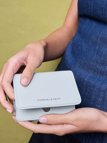 Lyla Knotted-Strap Wallet, Sea Salt Blue, hi-res