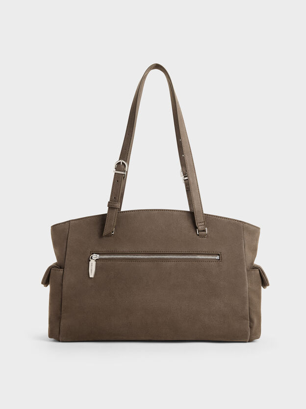 Rachel Multi-Pocket Tote Bag, Stone Grey, hi-res