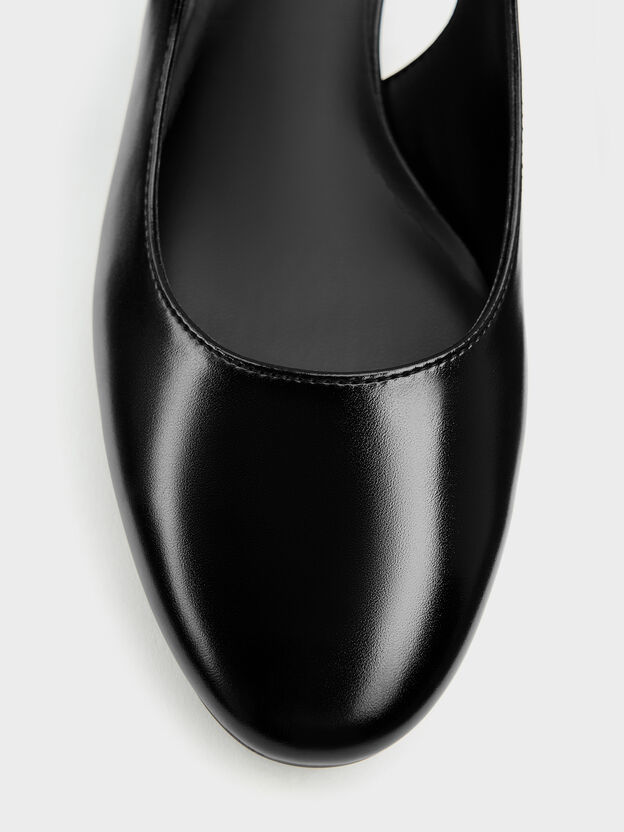 Slingback Mary Jane Pumps, Black, hi-res