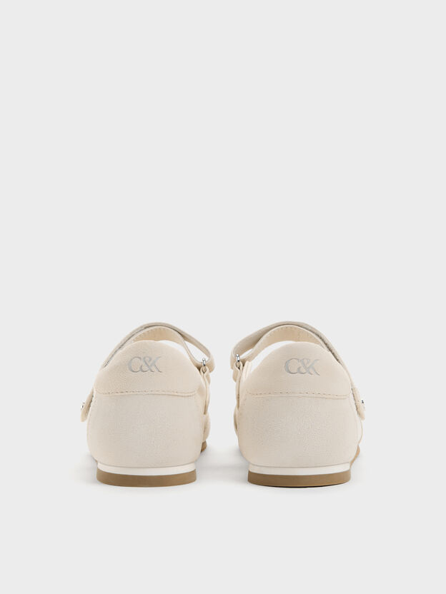 Jace Leather & Suede Mary Jane Sneakers, Chalk, hi-res