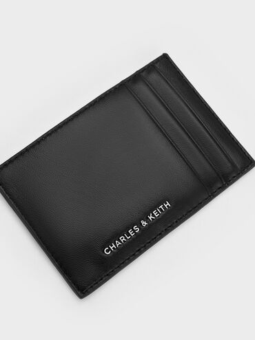 Ivette Woven Card Holder, Noir, hi-res
