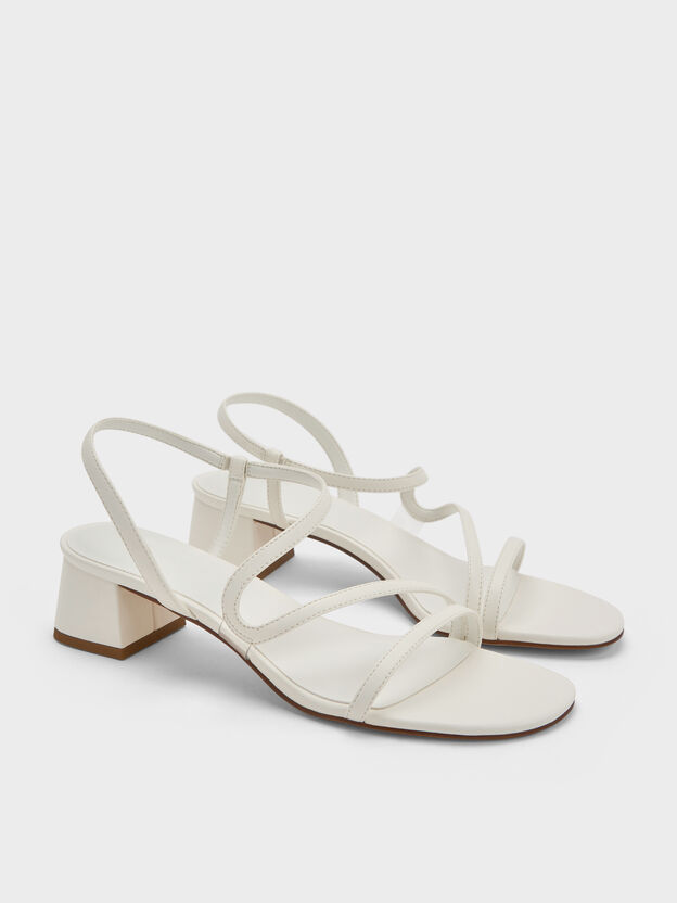 Arden Wavy Slingback Sandals, Chalk, hi-res