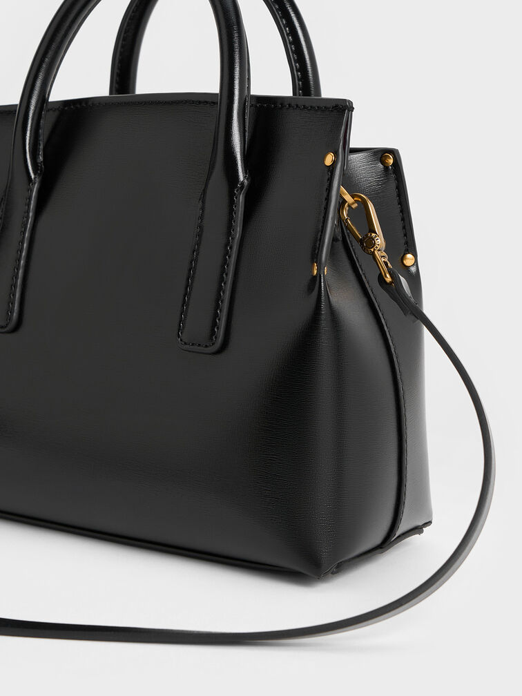 Rene Structured Top Handle Bag, Black Rene Structured Top Handle Bag, Black, hi-res