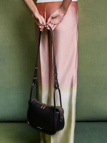 Lyla Shoulder Bag, Black, hi-res