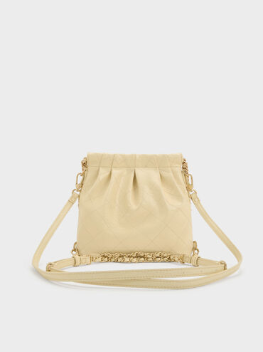 Duo Chain-Handle Two-Way Backpack, Butter Yellow, hi-res