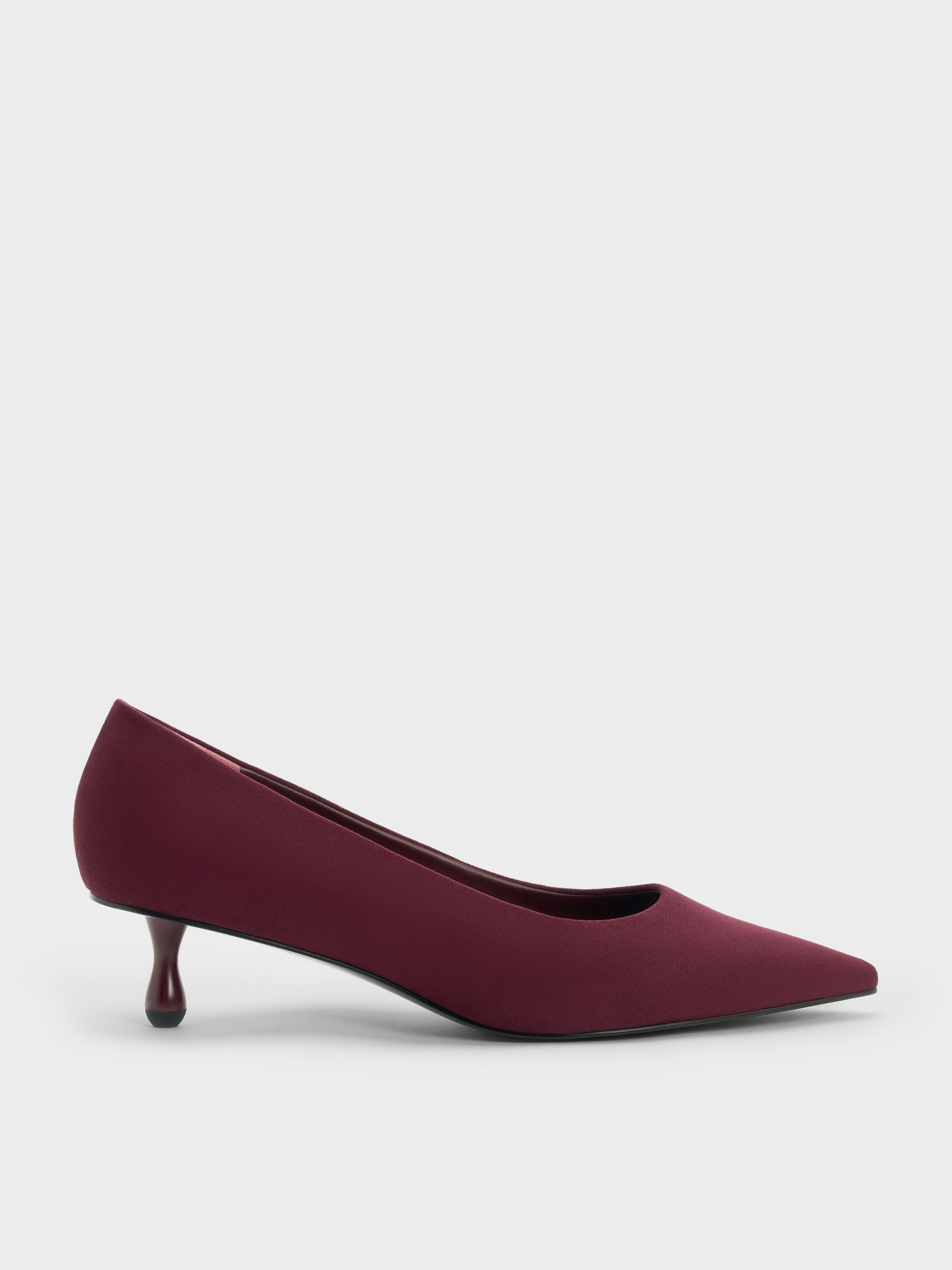 Women's Pointed Toe Kitten Heels, Comfy Soft Sole Slip On Low Heels, Versatile Office Court Pumps
