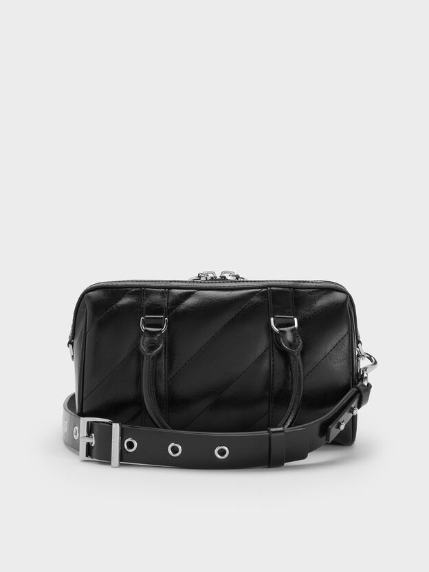 Philomena Bowling Bag, Noir, hi-res
