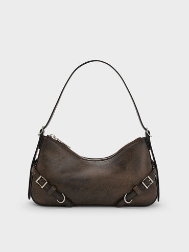 Sloane Shoulder Bag, Dark Brown, hi-res