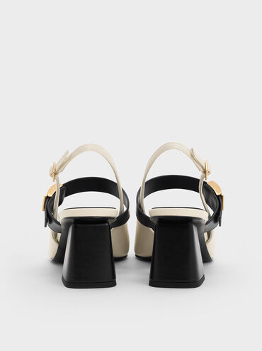 Yvette Mary Jane Slingback Pumps, Chalk, hi-res