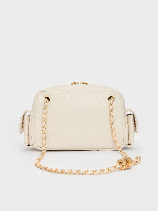 Duo Quilted Crossbody Bag, Cream, hi-res