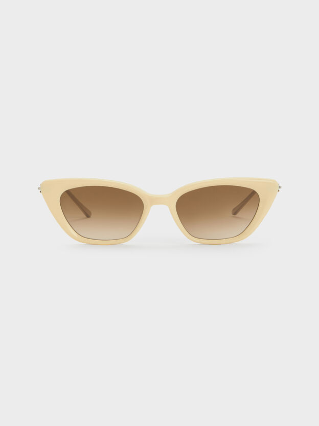 Adalyn Cat-Eye Sunglasses, Butter Yellow, hi-res