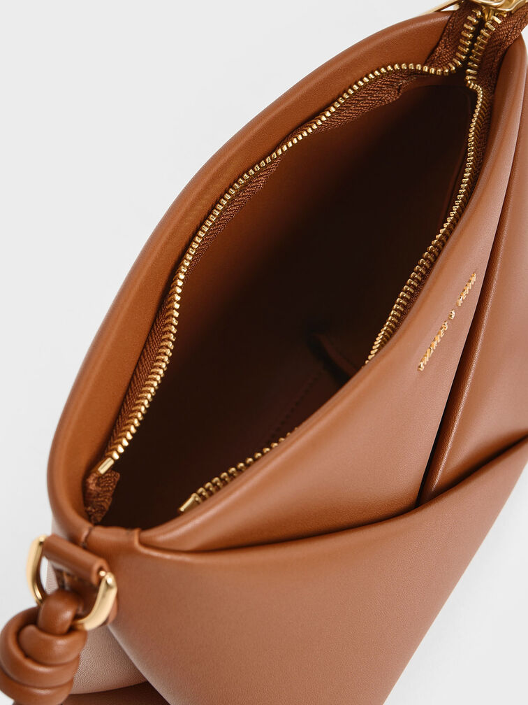 Midori Geometric Crossbody Bag, Tan, hi-res